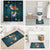 Cat Galaxy Christmas Bathroom Set Xmas Holiday Patterns - Wonder Print Shop