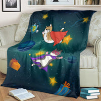 Cat Galaxy Christmas Blanket Xmas Holiday Patterns - Wonder Print Shop