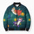 Cat Galaxy Christmas Bomber Puffer Jacket Xmas Holiday Patterns - Wonder Print Shop