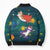 Cat Galaxy Christmas Bomber Puffer Jacket Xmas Holiday Patterns - Wonder Print Shop