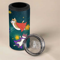 Cat Galaxy Christmas 4 in 1 Can Cooler Tumbler Xmas Holiday Patterns - Wonder Print Shop