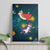 Cat Galaxy Christmas Canvas Wall Art Xmas Holiday Patterns - Wonder Print Shop