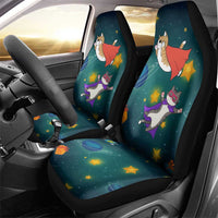 Cat Galaxy Christmas Car Seat Cover Xmas Holiday Patterns - Wonder Print Shop