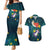 Cat Galaxy Christmas Couples Matching Mermaid Dress and Hawaiian Shirt Xmas Holiday Patterns - Wonder Print Shop