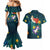 Cat Galaxy Christmas Couples Matching Mermaid Dress and Hawaiian Shirt Xmas Holiday Patterns - Wonder Print Shop