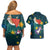 Cat Galaxy Christmas Couples Matching Off Shoulder Short Dress and Hawaiian Shirt Xmas Holiday Patterns - Wonder Print Shop