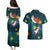 Cat Galaxy Christmas Couples Matching Puletasi and Hawaiian Shirt Xmas Holiday Patterns - Wonder Print Shop
