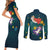 Cat Galaxy Christmas Couples Matching Short Sleeve Bodycon Dress and Long Sleeve Button Shirt Xmas Holiday Patterns - Wonder Print Shop