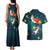 Cat Galaxy Christmas Couples Matching Tank Maxi Dress and Hawaiian Shirt Xmas Holiday Patterns - Wonder Print Shop