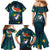 Cat Galaxy Christmas Family Matching Mermaid Dress and Hawaiian Shirt Xmas Holiday Patterns - Wonder Print Shop