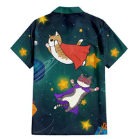 Cat Galaxy Christmas Family Matching Mermaid Dress and Hawaiian Shirt Xmas Holiday Patterns - Wonder Print Shop