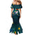 Cat Galaxy Christmas Family Matching Mermaid Dress and Hawaiian Shirt Xmas Holiday Patterns - Wonder Print Shop