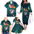 Cat Galaxy Christmas Family Matching Off The Shoulder Long Sleeve Dress and Hawaiian Shirt Xmas Holiday Patterns - Wonder Print Shop