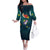Cat Galaxy Christmas Family Matching Off The Shoulder Long Sleeve Dress and Hawaiian Shirt Xmas Holiday Patterns - Wonder Print Shop