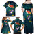 Cat Galaxy Christmas Family Matching Off Shoulder Maxi Dress and Hawaiian Shirt Xmas Holiday Patterns - Wonder Print Shop