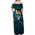 Cat Galaxy Christmas Family Matching Off Shoulder Maxi Dress and Hawaiian Shirt Xmas Holiday Patterns - Wonder Print Shop