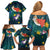 Cat Galaxy Christmas Family Matching Off Shoulder Short Dress and Hawaiian Shirt Xmas Holiday Patterns - Wonder Print Shop
