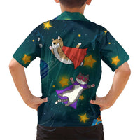 Cat Galaxy Christmas Family Matching Puletasi and Hawaiian Shirt Xmas Holiday Patterns - Wonder Print Shop