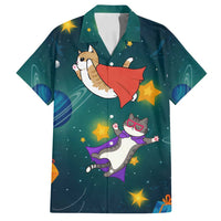 Cat Galaxy Christmas Family Matching Puletasi and Hawaiian Shirt Xmas Holiday Patterns - Wonder Print Shop