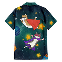 Cat Galaxy Christmas Family Matching Puletasi and Hawaiian Shirt Xmas Holiday Patterns - Wonder Print Shop