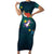 Cat Galaxy Christmas Family Matching Short Sleeve Bodycon Dress and Hawaiian Shirt Xmas Holiday Patterns - Wonder Print Shop