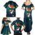 Cat Galaxy Christmas Family Matching Summer Maxi Dress and Hawaiian Shirt Xmas Holiday Patterns - Wonder Print Shop