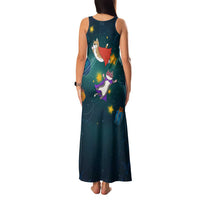 Cat Galaxy Christmas Family Matching Tank Maxi Dress and Hawaiian Shirt Xmas Holiday Patterns - Wonder Print Shop