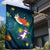 Cat Galaxy Christmas Garden Flag Xmas Holiday Patterns - Wonder Print Shop