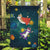 Cat Galaxy Christmas Garden Flag Xmas Holiday Patterns - Wonder Print Shop