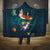 Cat Galaxy Christmas Hooded Blanket Xmas Holiday Patterns - Wonder Print Shop