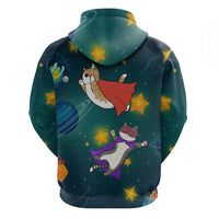 Cat Galaxy Christmas Hoodie Xmas Holiday Patterns - Wonder Print Shop
