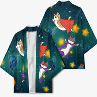 Cat Galaxy Christmas Kimono Xmas Holiday Patterns - Wonder Print Shop