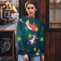 Cat Galaxy Christmas Ugly Christmas Sweater Xmas Holiday Patterns - Wonder Print Shop