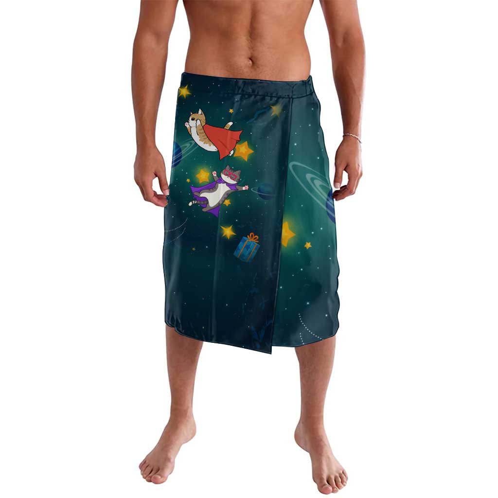 Cat Galaxy Christmas Lavalava Xmas Holiday Patterns - Wonder Print Shop