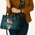 Cat Galaxy Christmas Leather Bag Xmas Holiday Patterns - Wonder Print Shop