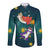 Cat Galaxy Christmas Long Sleeve Button Shirt Xmas Holiday Patterns - Wonder Print Shop
