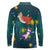Cat Galaxy Christmas Long Sleeve Polo Shirt Xmas Holiday Patterns - Wonder Print Shop