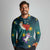 Cat Galaxy Christmas Long Sleeve Polo Shirt Xmas Holiday Patterns - Wonder Print Shop