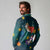 Cat Galaxy Christmas Long Sleeve Polo Shirt Xmas Holiday Patterns - Wonder Print Shop