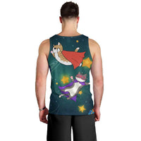 Cat Galaxy Christmas Men Tank Top Xmas Holiday Patterns - Wonder Print Shop