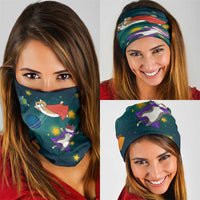 Cat Galaxy Christmas Neck Gaiter Xmas Holiday Patterns - Wonder Print Shop