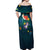 Cat Galaxy Christmas Off Shoulder Maxi Dress Xmas Holiday Patterns - Wonder Print Shop