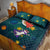 Cat Galaxy Christmas Quilt Bed Set Xmas Holiday Patterns - Wonder Print Shop