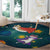 Cat Galaxy Christmas Round Carpet Xmas Holiday Patterns - Wonder Print Shop