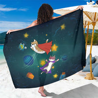 Cat Galaxy Christmas Sarong Xmas Holiday Patterns - Wonder Print Shop