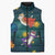 Cat Galaxy Christmas Sleeveless Puffer Jacket Xmas Holiday Patterns - Wonder Print Shop