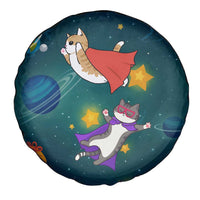 Cat Galaxy Christmas Spare Tire Cover Xmas Holiday Patterns - Wonder Print Shop