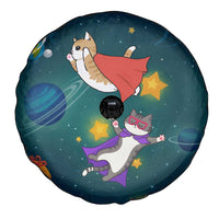 Cat Galaxy Christmas Spare Tire Cover Xmas Holiday Patterns - Wonder Print Shop