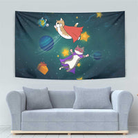 Cat Galaxy Christmas Tapestry Xmas Holiday Patterns - Wonder Print Shop
