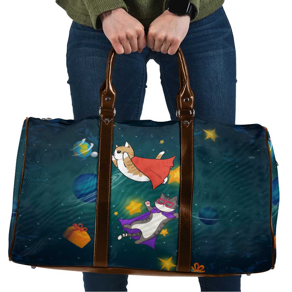 Cat Galaxy Christmas Travel Bag Xmas Holiday Patterns - Wonder Print Shop